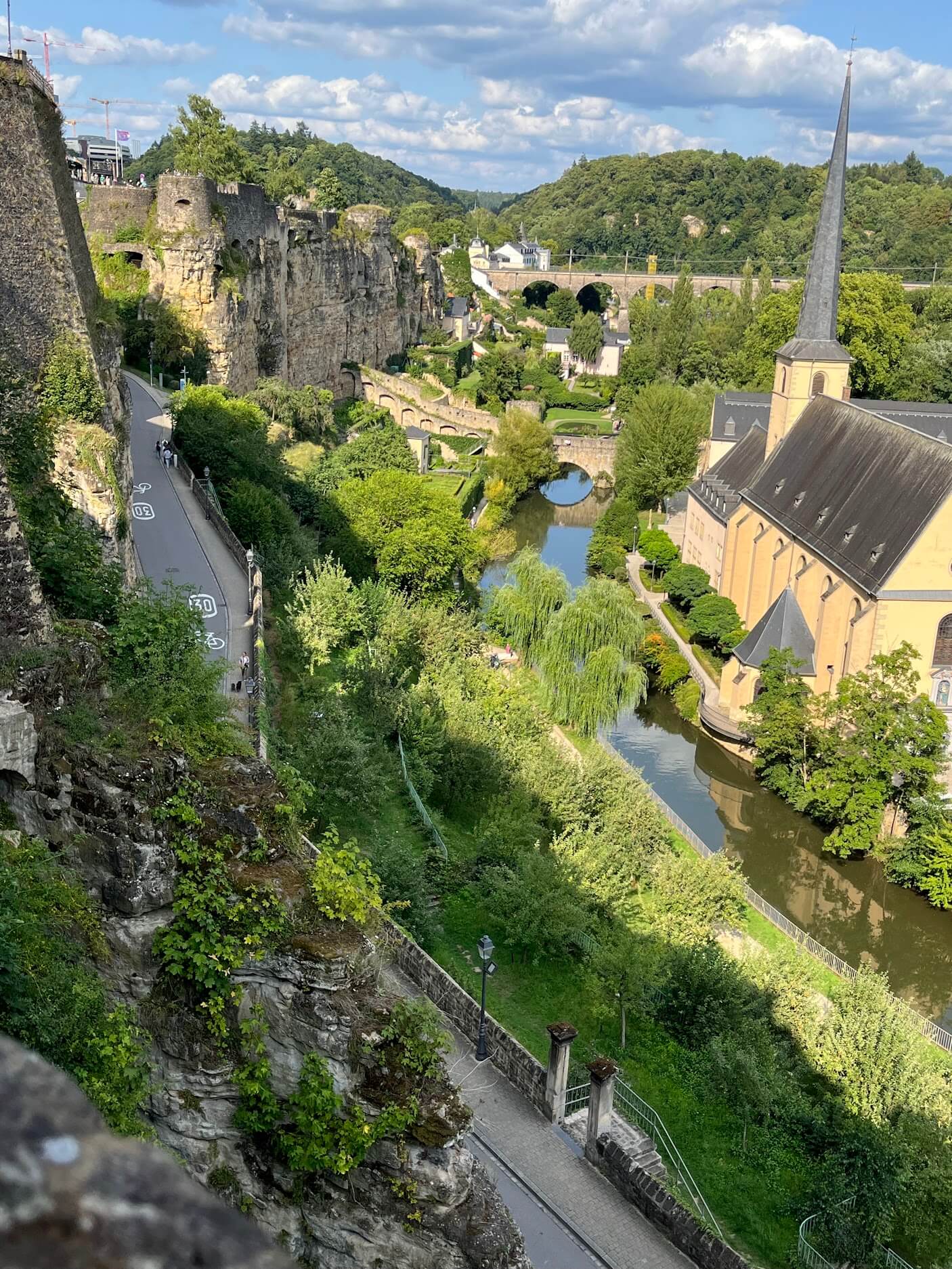 View over the Grund from the Corniche