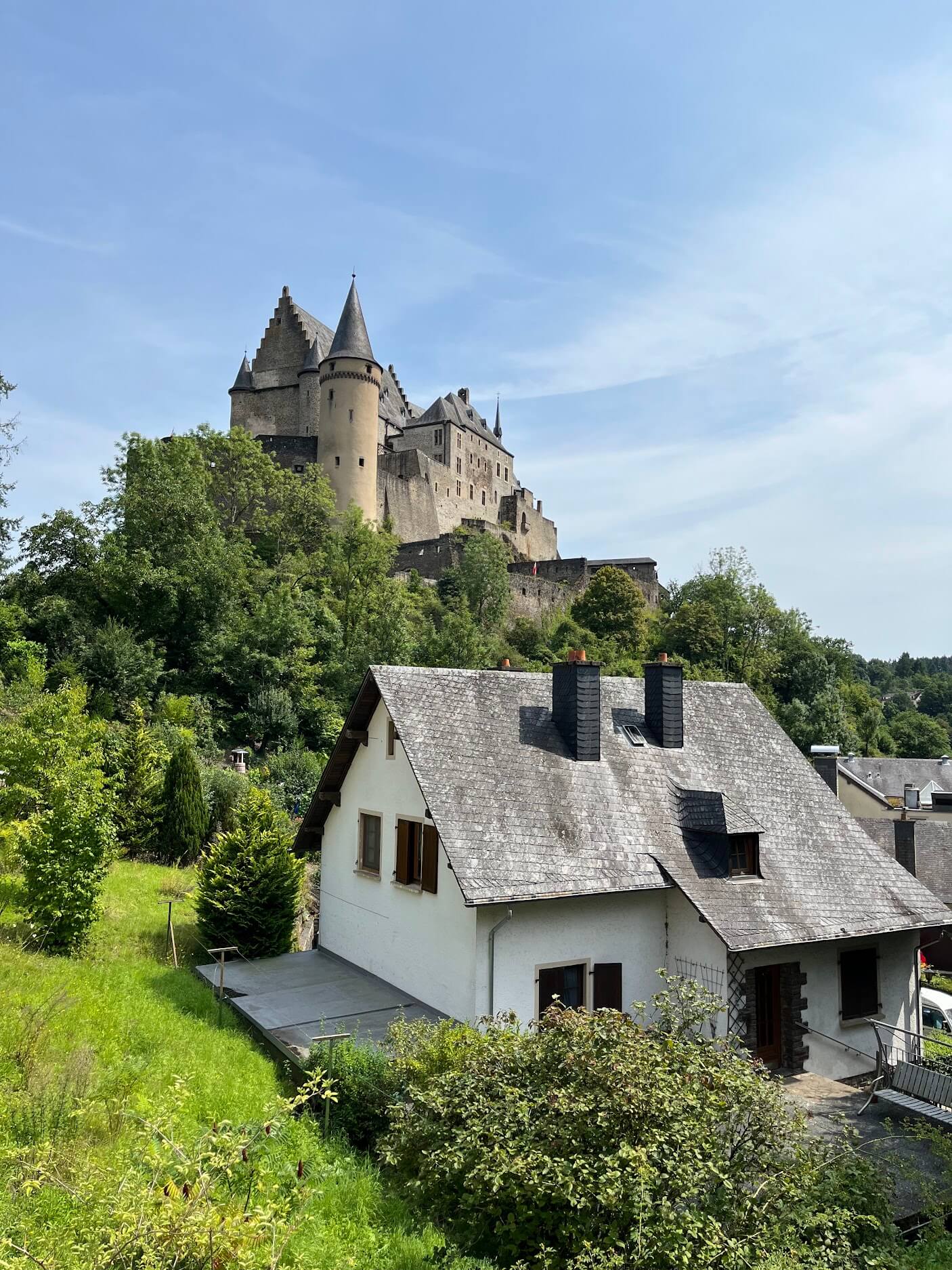 Vianden Castle on the hill