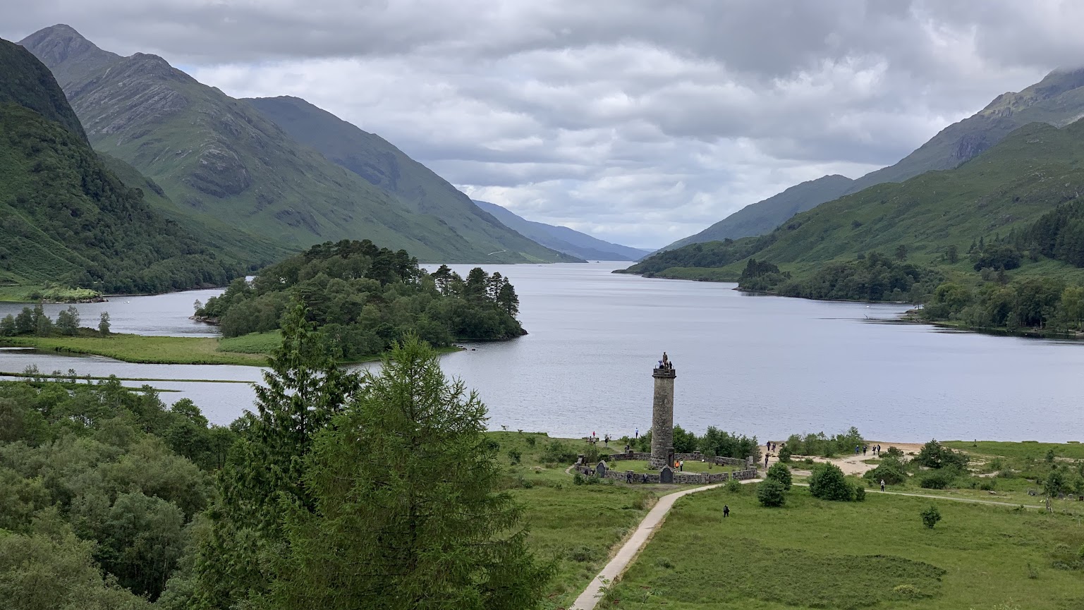 View towards Loch Shiel at Glenfinnan